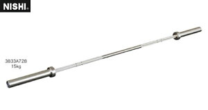 �j�V�E�X�|�[�c�iNISHI�j�o�[ HG5015 15kg ���a50mm �X���[�u��]�� 3833A728 ��^����1