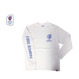 ラグビーワールドカップ2023 フランス大会 長袖Tシャツ ホワイト 公式グッズ 記念品 RWC35597