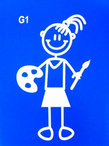 The Sticker Family yArtistic Girl G̎qzG1