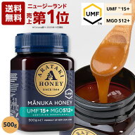 マヌカハニー UMF15+ MGO512+（500g） ［ お試し マヌカ 生はちみつ 無添加 非加熱 蜂蜜 ハニー ニュージ…