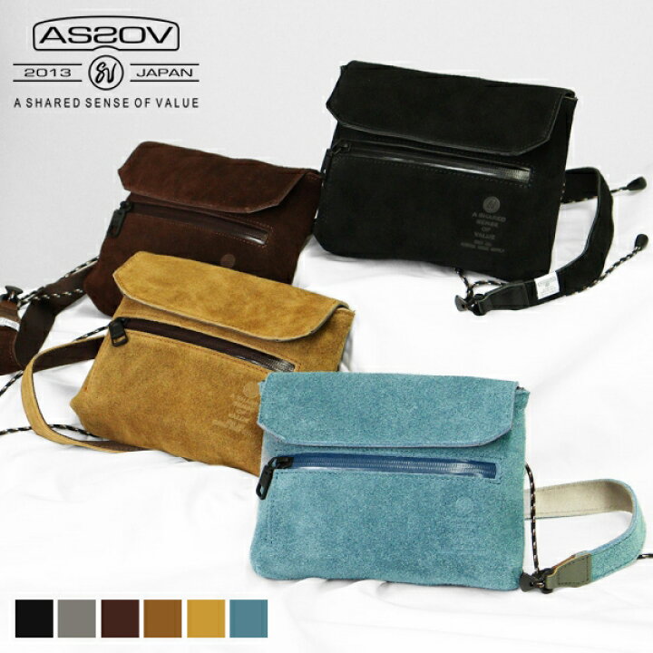 楽天市場】アッソブ AS2OV ショルダーバッグ WATER PROOF SUEDE 