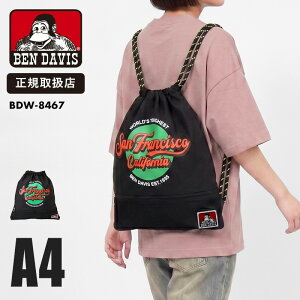 �x���f�C�r�X BEN DAVIS �i�b�v�T�b�N �i�b�v�U�b�N A4�Ή� PRINT GRAPHIC NAPSACK �h���[�T�b�N �W���T�b�N �В��o�b�O �����b�N �����Y ���f�B�[�X �ʊw ���� �t�F�X �A�E�g�h�A �y�� BDW-8467 ���K�戵