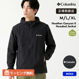 �R�����r�A Columbia �W���P�b�g Heather Canyon II Hooded Jacket �����Y �\�t�g�V�F�� ���� �h�� �A�E�g�h�A �o�R �J�W���A�� �u���b�N �t�� 2026SS WE1602 010 ���K�戵�X