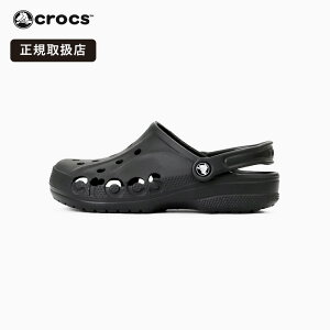 �N���b�N�X crocs Baya Clog �o�� �N���b�O �T���_�� �����Y ���f�B�[�X �y�� �R���t�H�[�g�T���_�� �N���b�O�T���_�� ��� �I�t�B�X �������� �㗚�� �J�W���A�� �u���b�N �� 10126 001 ���K�i