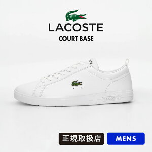 ���R�X�e LACOSTE �X�j�[�J�[ �����Y �R�[�g�x�[�X COURT BASE 224 1 SMA �C ���U�[ �z���C�g 48SMA0112 21G WHT/WHT | �u�����h [���K�戵�X]�y�N�[�|���v���[���g�z
