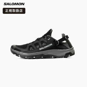 �T������ SALOMON TECHAMPHIBIAN 5 �����Y �E�H�[�^�[�V���[�Y �X�j�[�J�[ �T���_�� �������p �A�E�g�h�A ���� �y�� ���� ��V�� �L�����v �u���b�N L47115100 2026SS ���K�戵�X