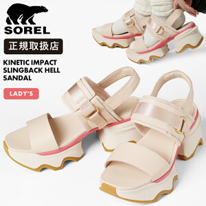 �\���� SOREL �T���_�� ���f�B�[�X �L�l�e�B�b�N�C���p�N�g �X�����O�o�b�N �q�[���T���_�� KINETIC IMPACT SLINGBACK HEEL SANDAL �C NL4951 697 Pearlescent Coral Blossom | �u�����h [���K�戵�X]