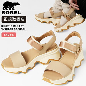 �\���� SOREL �T���_�� ���f�B�[�X �L�l�e�B�b�N�C���p�N�g ���C�X�g���b�v �n�C�T���_�� KINETIC IMPACT Y-STRAP HIGH SANDAL �C NL4962 247 Honest Beige Honey White | �u�����h [���K�戵�X]