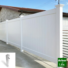 フェンス 支柱 DIY 目隠しフェンス 柱 外構 ポストソリッドプライバシーフェンス用エンドポスト 15M