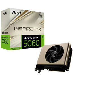 MSI GeForce RTX 5060 8G INSPIRE ITX OC [PCIExp 8GB] JAN 4711377344227