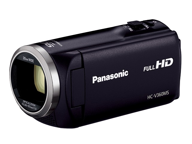 送料無料~ ※一部地域有料 パナソニック Panasonic 期間限定今なら送料無料 JAN4549077811790 マーケット HC-V360MS-K ブラック ビデオカメラ