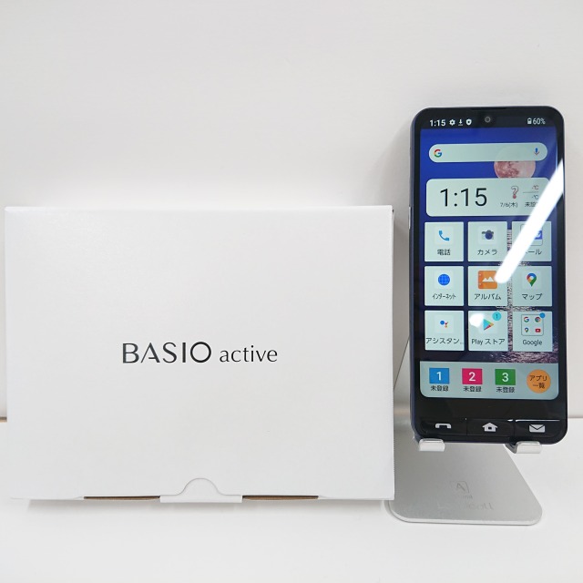 楽天市場】BASIO active SHG09 au ネイビー 送料無料 本体 c01727