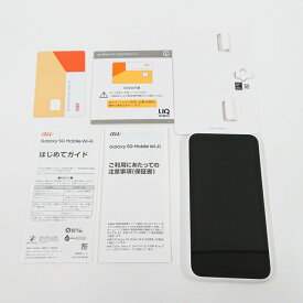 Galaxy 5G Mobile Wi-Fi SCR01 au ホワイト 送料無料 本体 c02294 【中古】