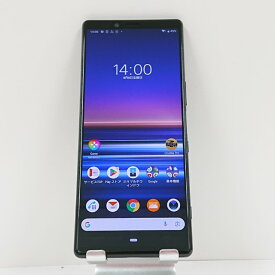 Xperia 1 SOV40 au ブラック 送料無料 本体 c13885 【中古】
