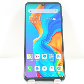 HUAWEI P30 lite MAR-LX2J SIMフリー ピーコックブルー 送料無料 本体 c22108 【中古】