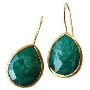 【マラソン限定価格】ARC アーク MARIQUA マリカ ビジュー 天然石 大粒 22Kgp ティアドロップ ピアス 超軽量 揺れる大粒 大ぶり 22金 サファイア ルビー エメラルド 誕生石 オパール 金属アレルギ