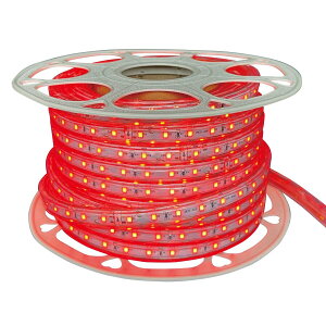 �x�m�q LED ���[�v���C�g �Жʔ��� 20m �d���t �ԐF�� FRL-R20M