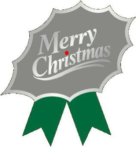 【 クリスマス リボン付き LX311S(90枚入)】 販促シール 食品シール 催事シール デコシール ギフトシール 業務用シール クリスマスシール 12月 冬 イベント プレゼント 包装 ラッピング サン