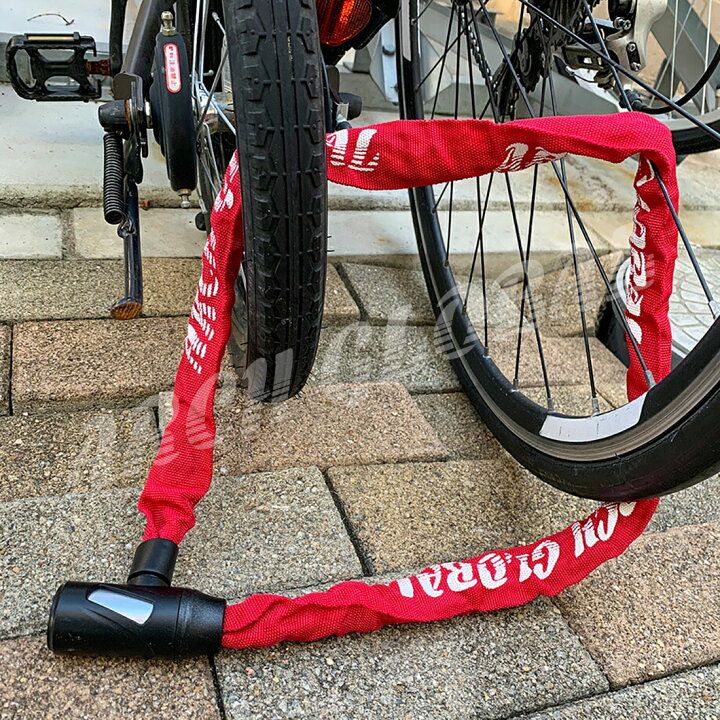 楽天市場】＼ランキング1位受賞／自転車 鍵 カギ ロック チェーン 