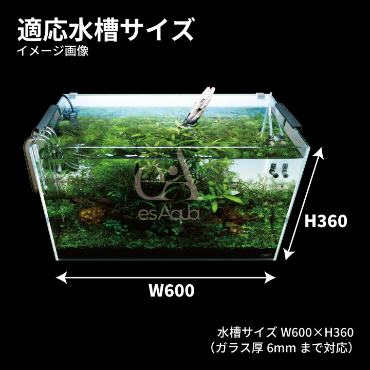 アクアリウム バックライトスクリーン 60×36cm アプリ&リモコン両方対応