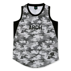 Arch（アーチ）Tシャツ タンクトップ line camo tank [DRY]【gray】バスケ ウェア 灰