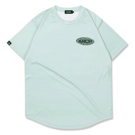 Arch（アーチ）Tシャツ ショートスリーブ damask oval tee [DRY]【sky gray】バスケ ウェア 灰