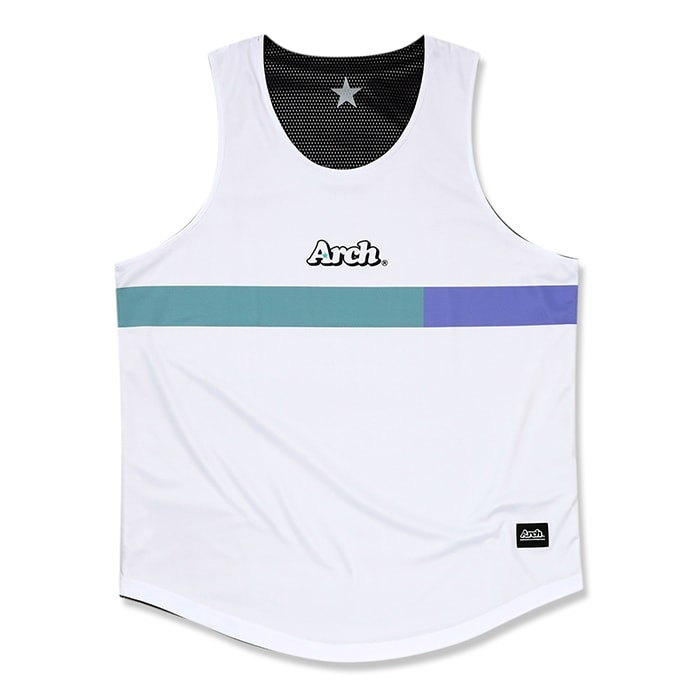 Arch（アーチ）Tシャツ タンクトップ color block rev. tank [DRY]【white/black】バスケ ウェア 白黒 |  Arch（アーチ）楽天市場店