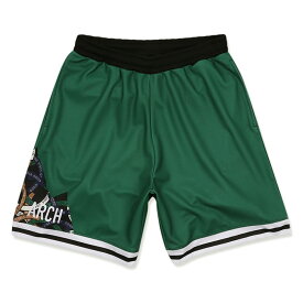 Arch（アーチ）パンツ バスパン GVO tape shorts【green】バスケ ウェア 緑