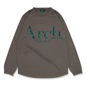 Arch（アーチ）Tシャツ ロングスリーブ brushed bloom L/S tee [DRY]【charcoal】バスケ ウェア