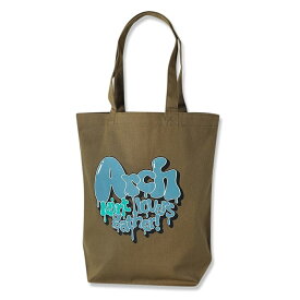 Arch ice cream lover tote bag【camel】 アーチ バスケ トートバッグ