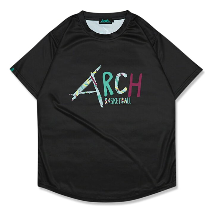 楽天市場】Arch scratched tee [DRY]【black】 アーチ バスケ 半袖T  