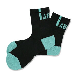 Arch vertical crew socksyblack/mintz A[` oXP \bNX