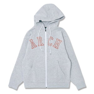Arch college logo sweat zip parkaygrayz A[` oXP XEFbgWbvp[J[