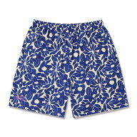 Arch rise vibes flower shorts【blue】 アーチ バスケ ショーツ