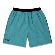 Arch three star BB shorts【blue/green】 アーチ バスケ ショーツ