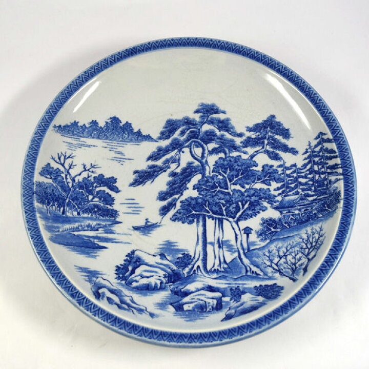 楽天市場】有田焼 萬光作 ◇【和食器】有田焼/染付山水 萬光作 大皿 