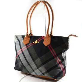 【価格見直し】【2024/04/09】Vivienne Westwood / ヴィヴィアンウエストウッド ■ORB ショルダー トートバッグ キャンバスレザー 黒 【バッグ/バック/BAG/鞄/カバン】 【中古】