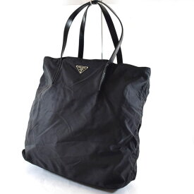 【価格見直し】【2024/03/11】PRADA / プラダ ■トートバッグ ナイロン 黒 【バッグ/バック/BAG/鞄/カバン】 ブランド【中古】