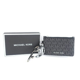 MICHAEL KORS / マイケルコース ◆コインケース/ロゴ/ブラック/キーリング&タッチペン付き 36H1LGFU1B 【財布/サイフ/ウォレット/wallet/コイン】 【KEY/キー/鍵】 メンズファッション【中古】