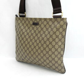 【価格見直し】【2024/04/09】GUCCI / グッチ ■GGスプリーム ショルダーバッグ ブラウン 【バッグ/バック/BAG/鞄/カバン】 ブランド【中古】