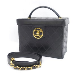 CHANEL / シャネル ◆ラムスキン バニティ 2WAY ビコローレ ゴールド金具 【バッグ/バック/BAG/鞄/カバン】 ブランド【中古】