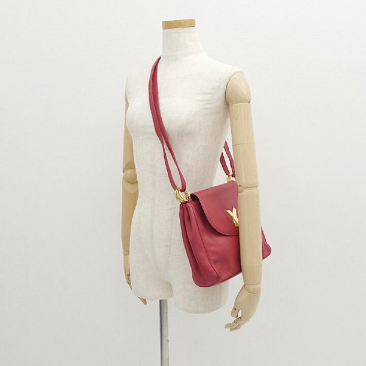 By PalomaPicasso パロマピカソ 本革 レザー ショルダーバッグ赤 美品 