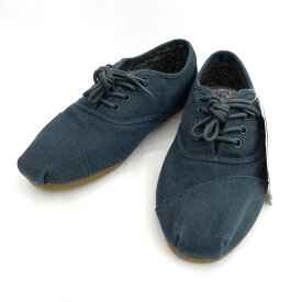 TOMS ◆カジュアルシューズ/Cordones/ネイビー/サイズM8(26cm)/タグ付き 【メンズ/MEN/男性/ボーイズ/紳士】【靴/クツ/シューズ/SHOES】 メンズファッション【中古】