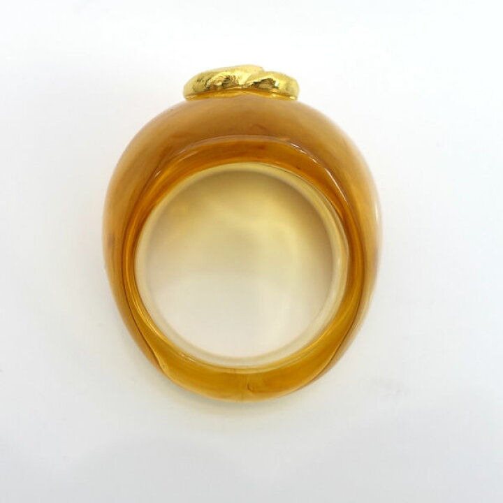 楽天市場】【スーパーSALE】CHANEL / シャネル ◇ロゴ リング ゴールド 