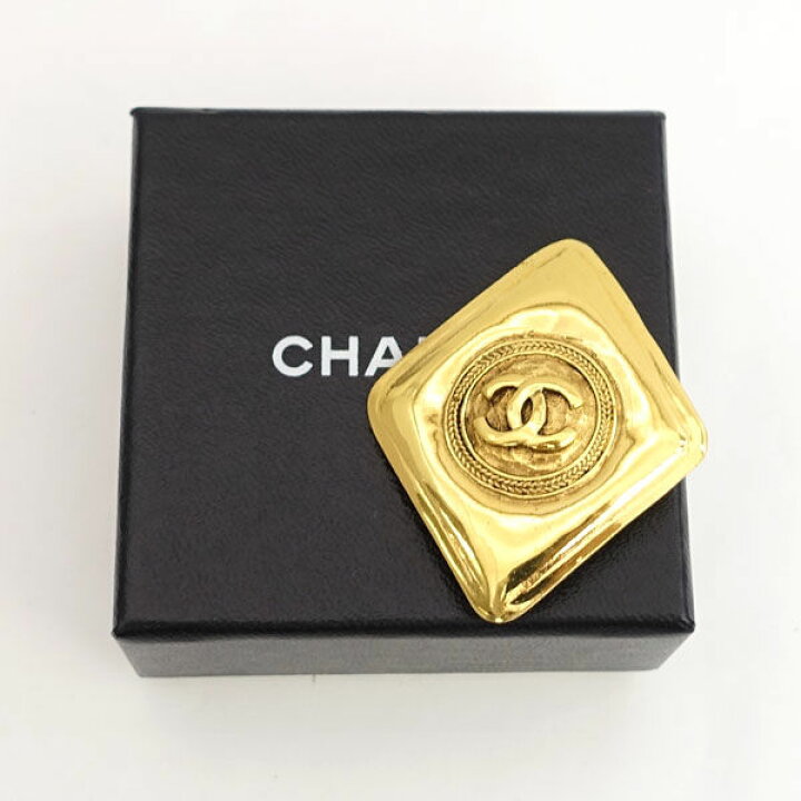 楽天市場】【スーパーSALE】CHANEL / シャネル ◇ブローチ ひし形 ココ 