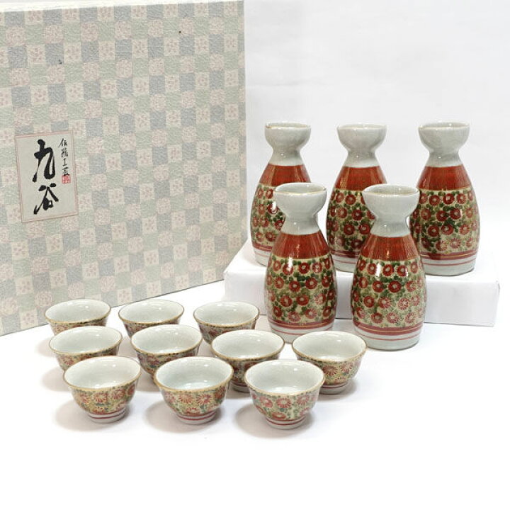 楽天市場】九谷焼 九谷清峰 □【和食器】九谷焼/九谷清峰 酒器揃(徳利5 