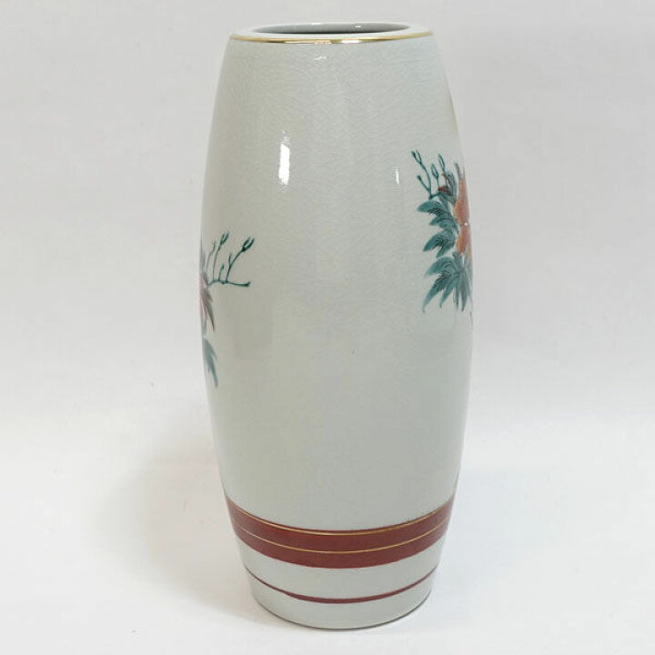 楽天市場】九谷焼 九谷清栄造 ◇【花器】九谷焼/清栄造 花鳥絵 花器 華 
