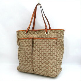 【価格見直し】【2026/06/30】ANYA HINDMARCH / アニヤハインドマーチ ■トート ハンドバッグ ナイロン レザー 茶系 【バッグ/バック/BAG/鞄/カバン】 ブランド【中古】