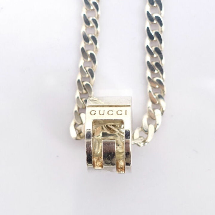 楽天市場】GUCCI / グッチ ◇ネックレス シルバー カットアウトG 喜平  