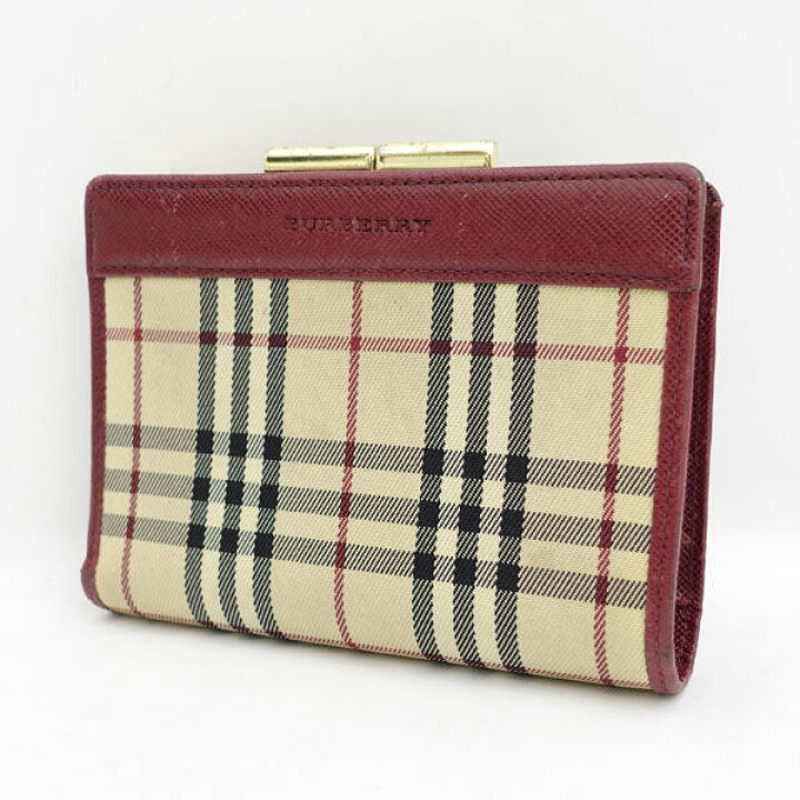 楽天市場】BURBERRY / バーバリー ◇二つ折り財布/がま口/ノバ  